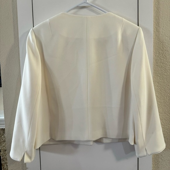 Vintage Talbots Petites Sheath Dress and Blazer Set Cream Size 12 Office Siren - Picture 6 of 12